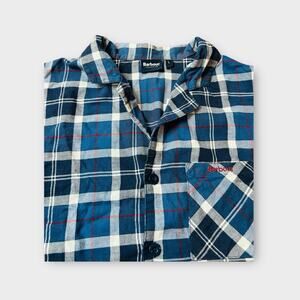 Barbour Laith PJ Top Summer Navy Tartan Adult Large‎ Top Only